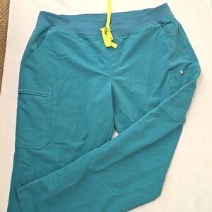FIGS Technical Collection Teal Blue Green Scrub Pants XXL